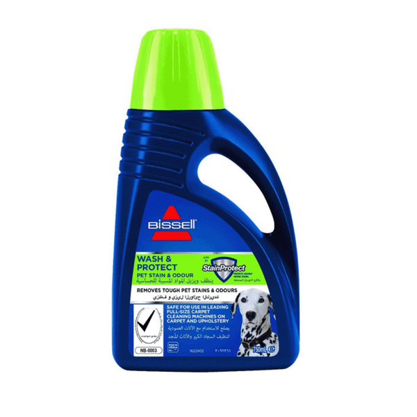 BISSELL WASH & PROTECT PET STAIN DETERGENT 750ML